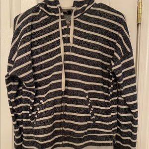 Striped Cropped Hoodie